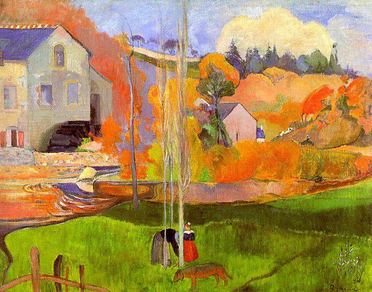 Paul Gauguin Breton Landscape oil painting picture